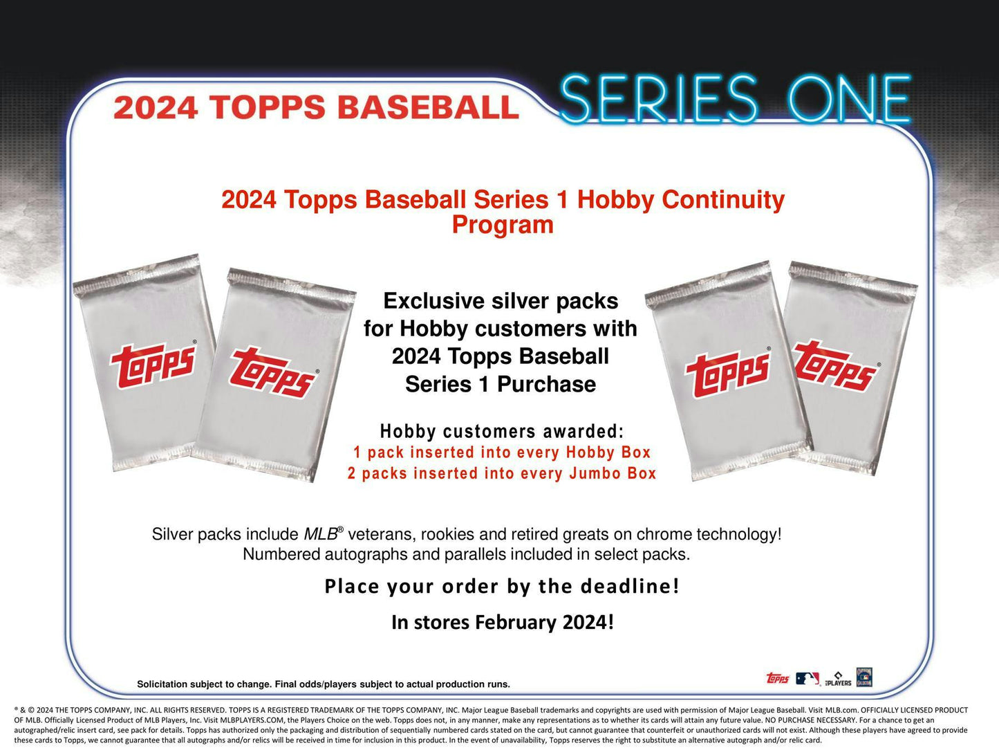 2024 Topps Series 1 Baseball, Hobby Box