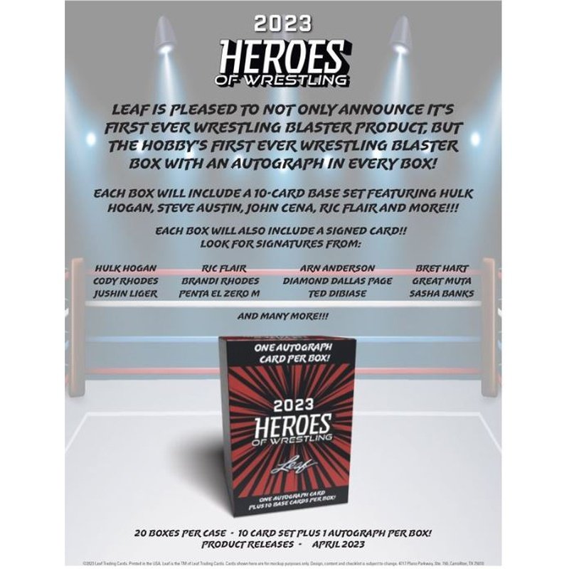 2023 Leaf Heroes of Wrestling, Blaster Box
