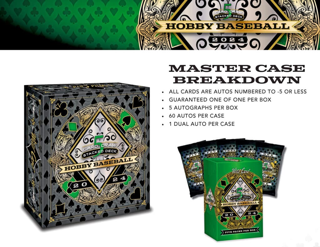 2024 Wild Card 5-Card Draw Stacked Deck Baseball Box