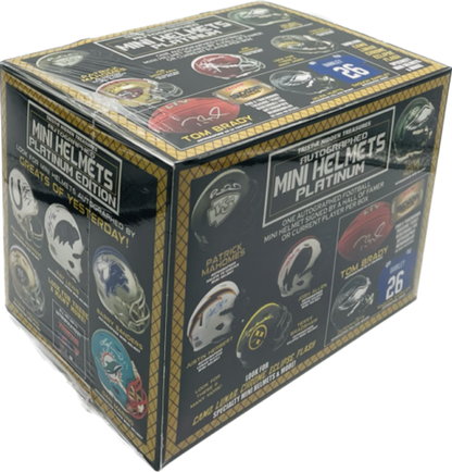 2023 TriStar Hidden Treasures Autographed Mini Football Helmet, Platinum Hobby Box (Sealed Box)