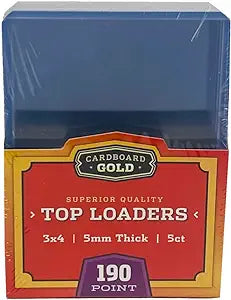 CBG Top Loaders 3x4 (190pt), 5ct Pack