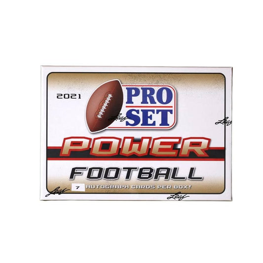 2021 Leaf Pro Set Power Football Hobby Box (7 AUTÓGRAFOS) 