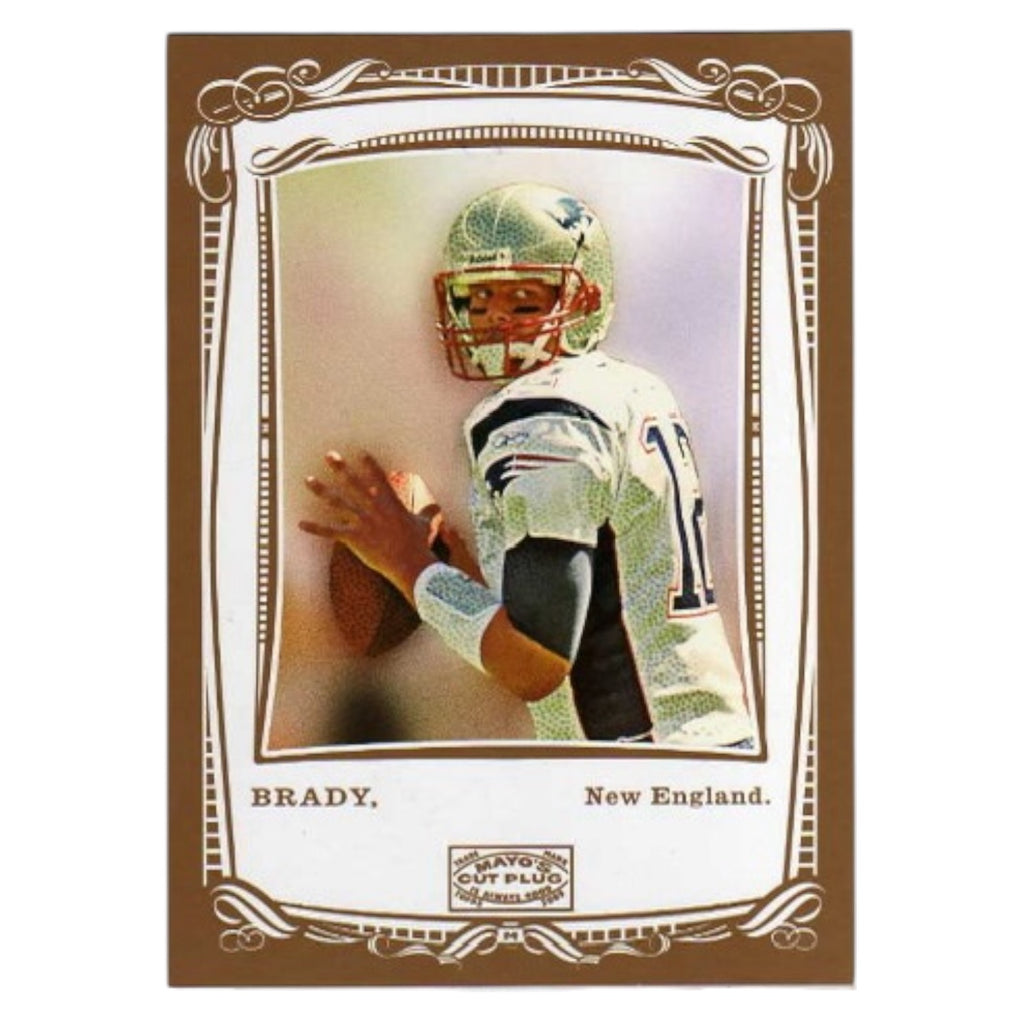 2009 Topps Mayo Cabinet Cards #MCC4 TOM BRADY Jumbo 5x8 Box Topper Football Card