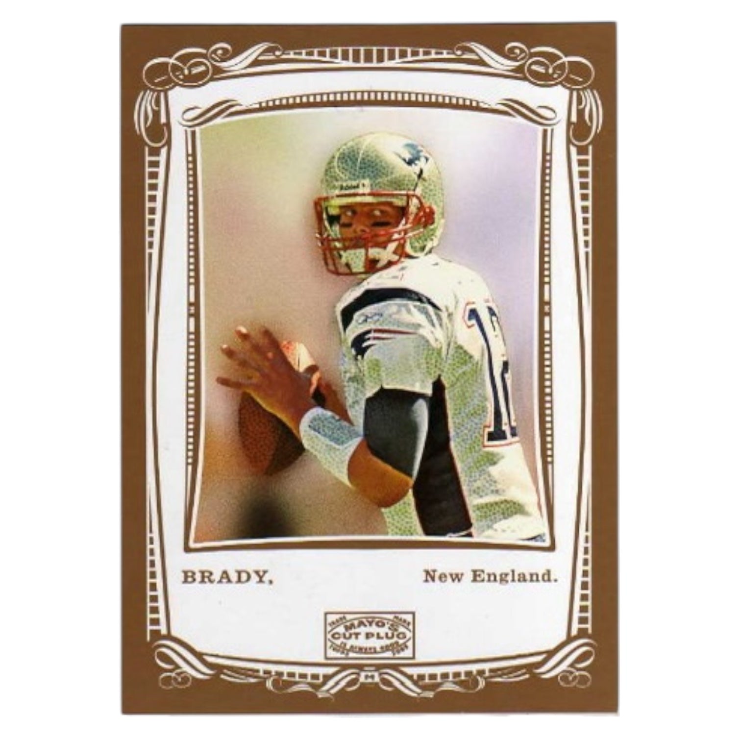 2009 Topps Mayo Cabinet Cards #MCC4 TOM BRADY Jumbo 5x8 Box Topper Football Card