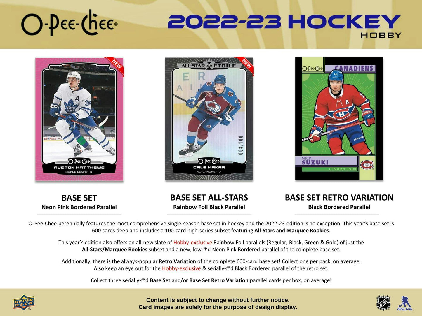 2022-23 Upper Deck O-Pee-Chee Hockey, Hobby Box