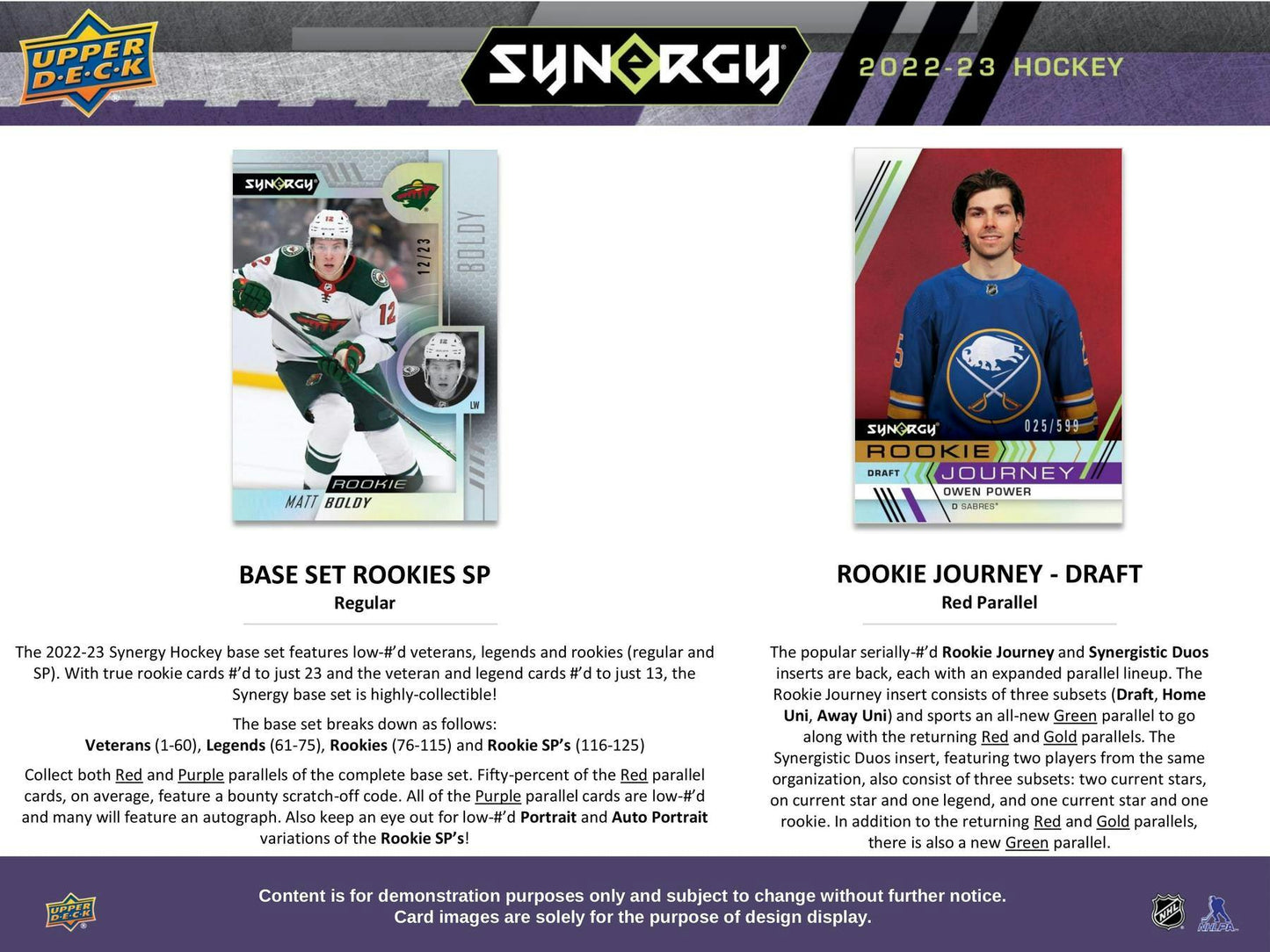 2022-23 Hockey Synergy de cubierta superior, Hobby Box