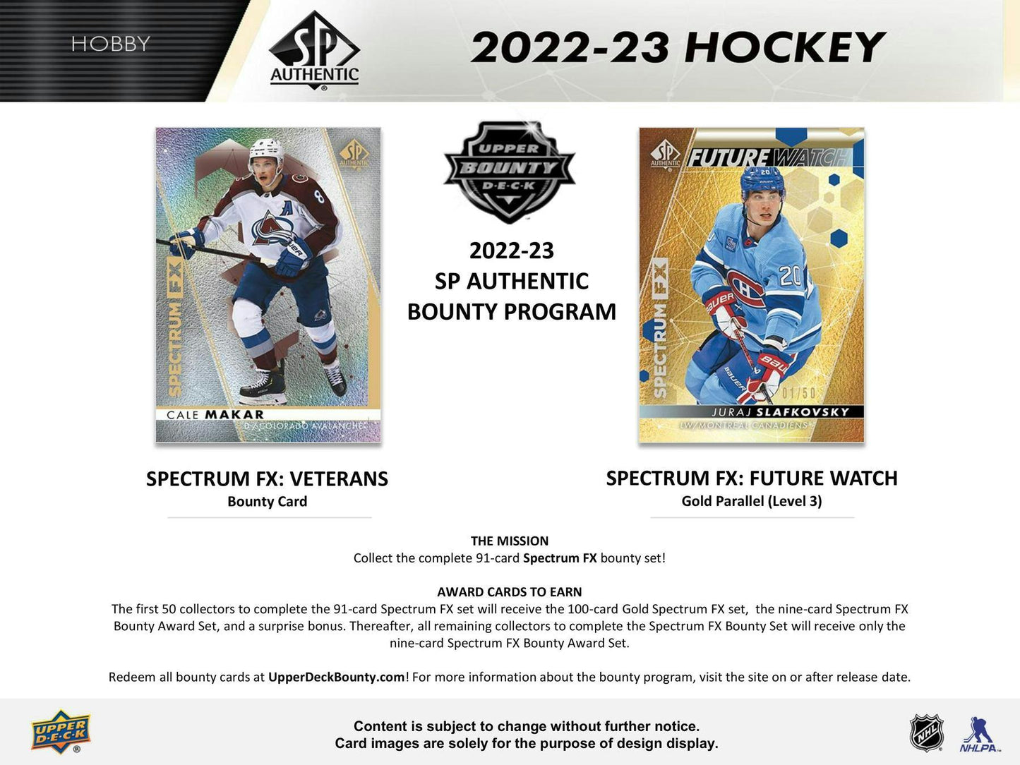 2022-23 Upper Deck SP Authentic Hockey, Hobby Box