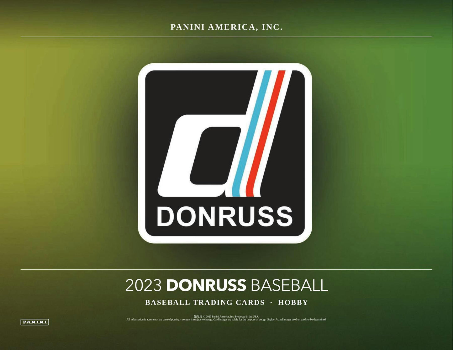2023 Panini Donruss Baseball, Hobby Box