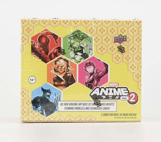 2023 Cubierta superior Marvel Anime Vol. 2, caja de pasatiempos