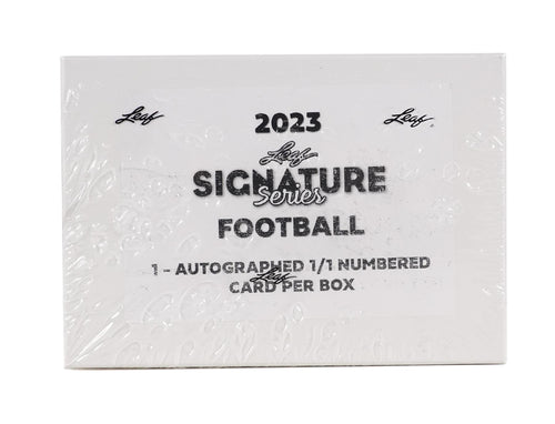 2023 Leaf Signature Series Football Hobby Box, 1/1 Card Box