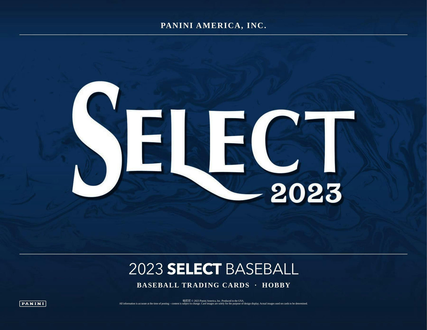 2023 Panini Select Baseball, Hobby Box