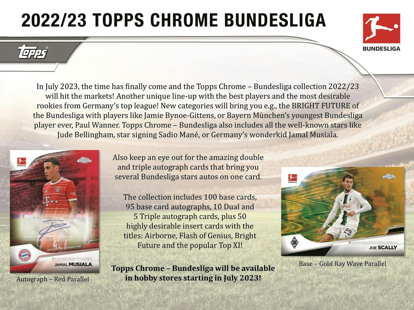 2022-23 Topps Chrome Bundesliga Soccer, Hobby Box