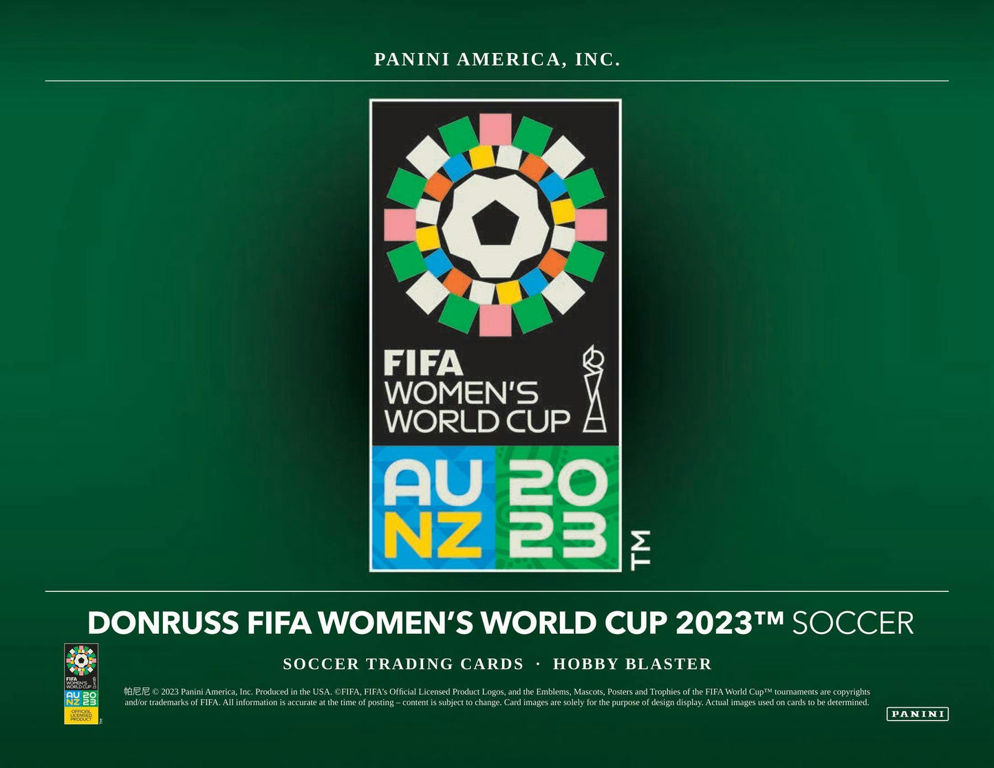 2023 Panini Donruss Soccer FIFA Women's World Cup, Hobby Blaster Box