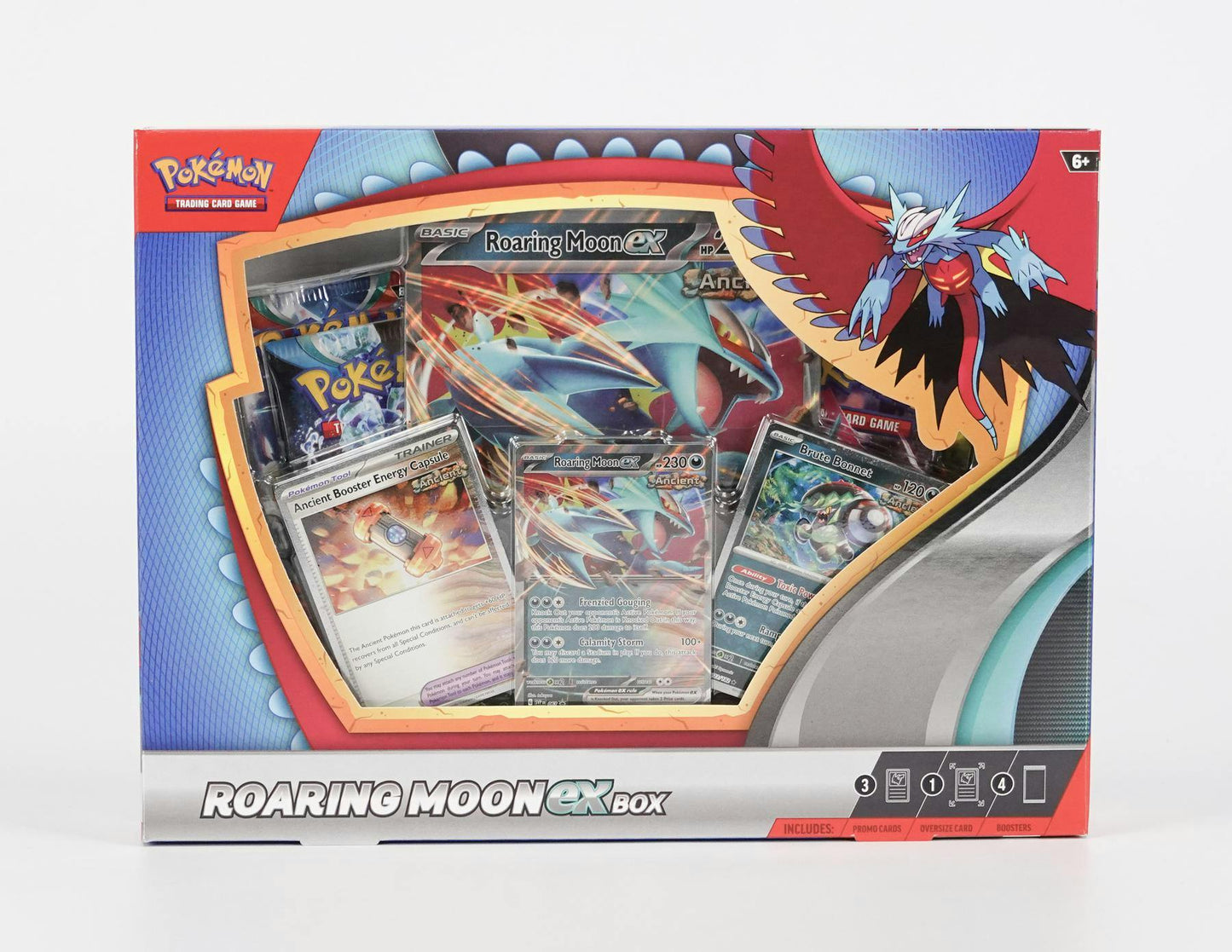 Caja Pokémon Roaring Moon ex / Iron Valiant ex