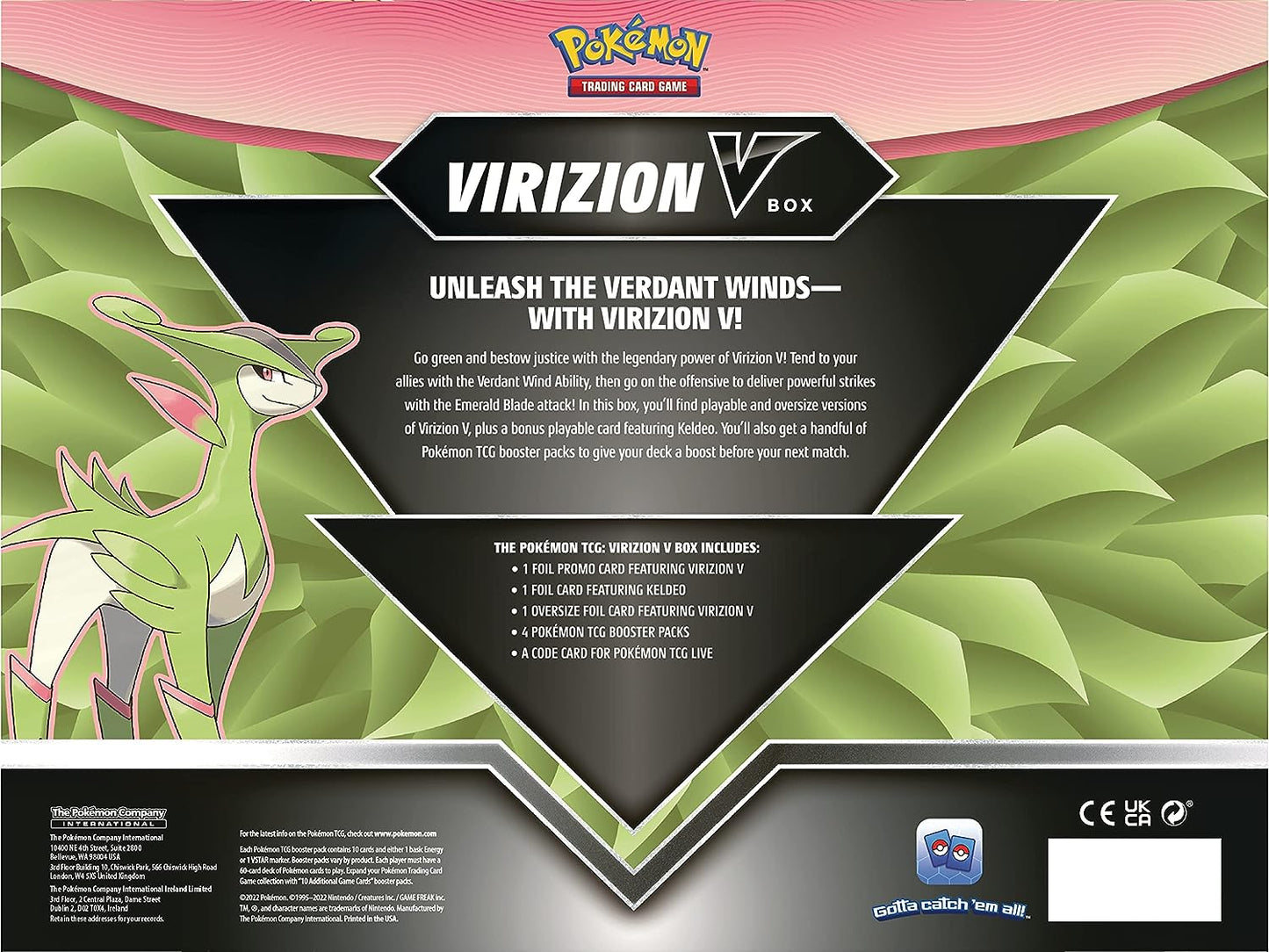 JCC Pokémon: Caja Virizion V 