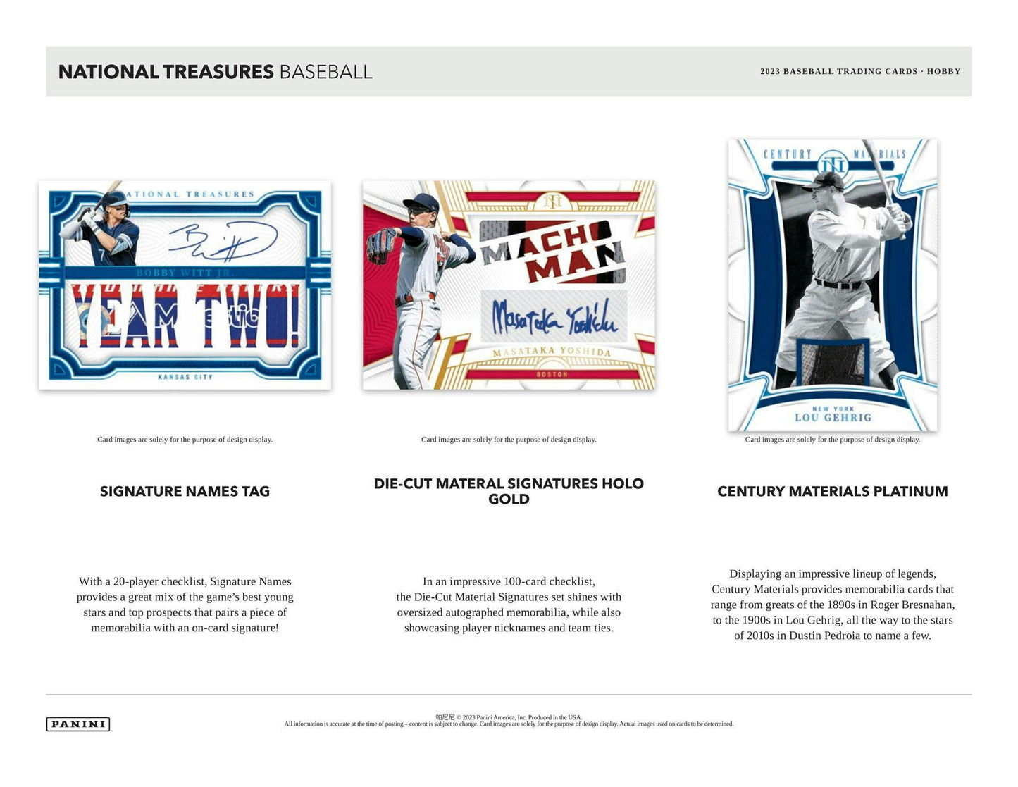 2023 Panini National Treasures Baseball, Hobby Box