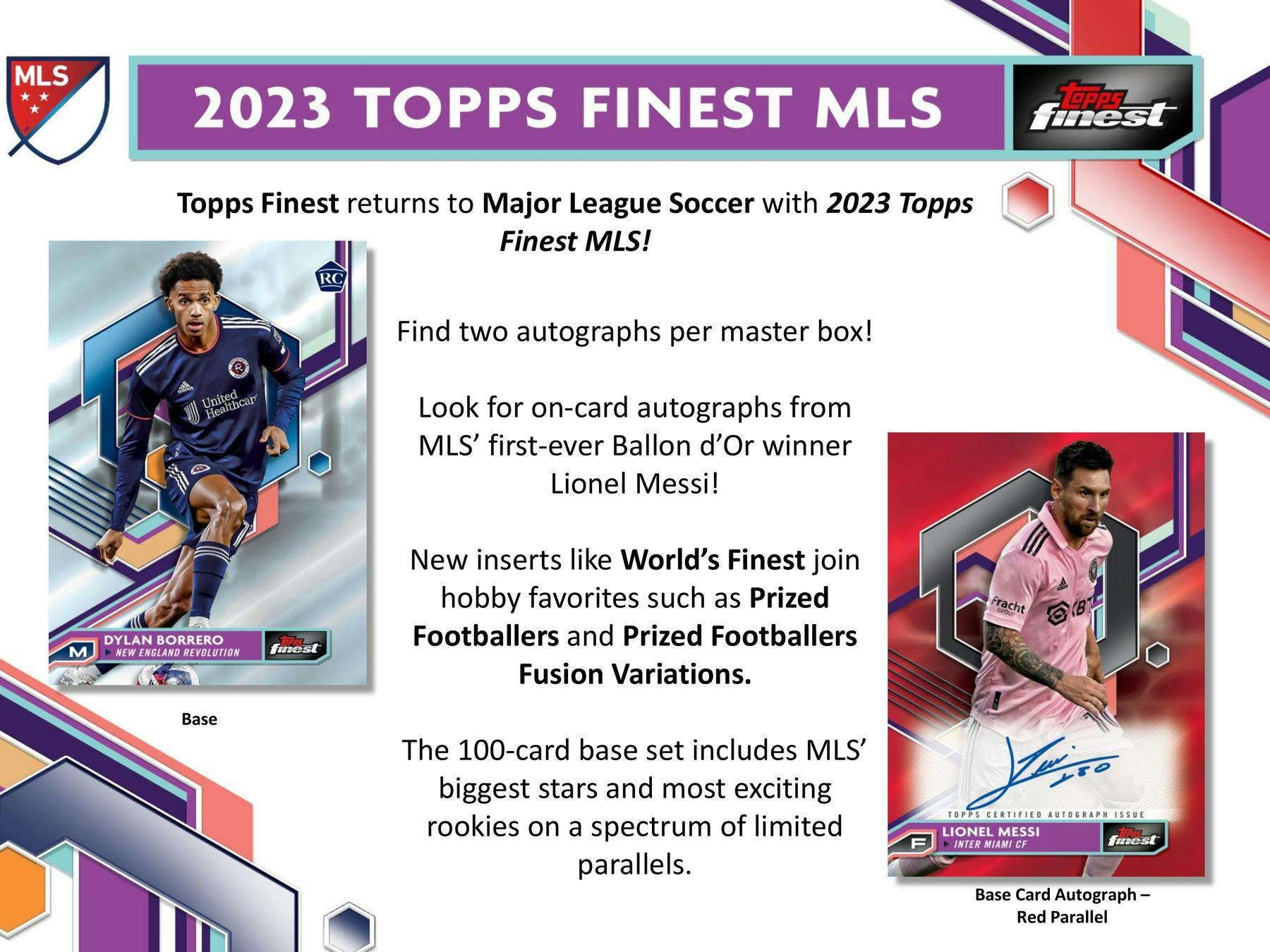 2023 Topps MLS Major League Soccer El mejor fútbol, ​​Hobby Box