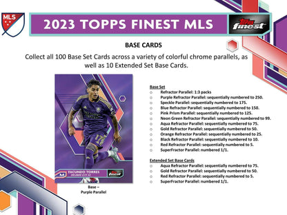 2023 Topps MLS Major League Soccer Finest Hobby Box