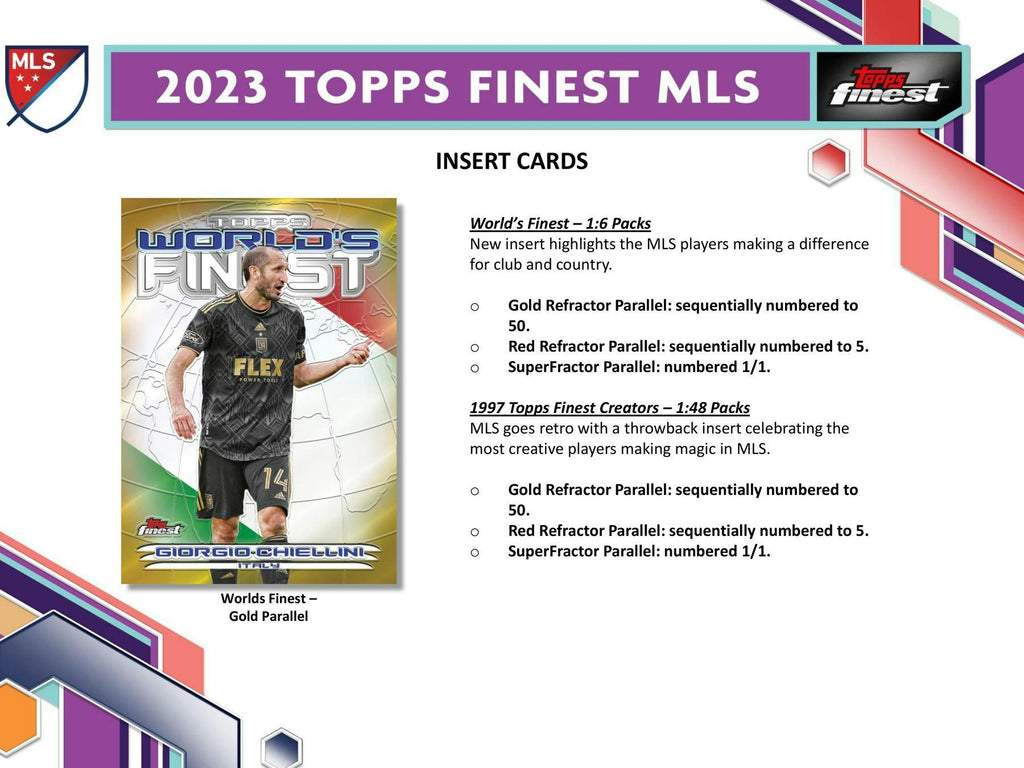 2023 Topps MLS Major League Soccer Finest Hobby Box
