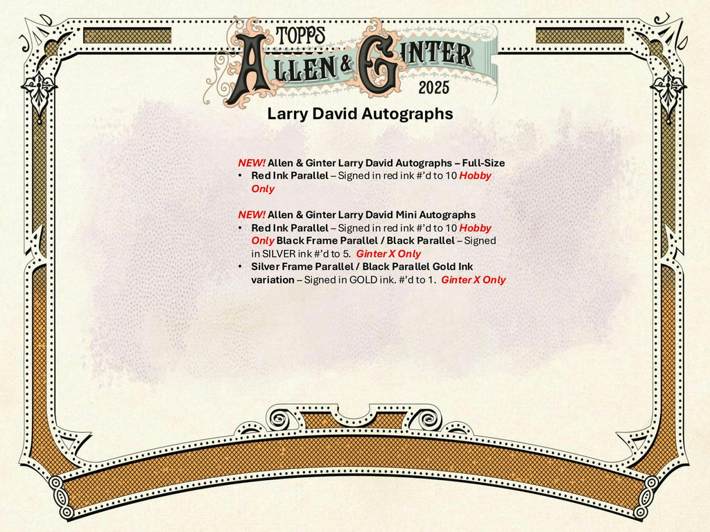 2025 Topps Allen & Ginter Baseball 8-Pack Blaster Box (12/3)