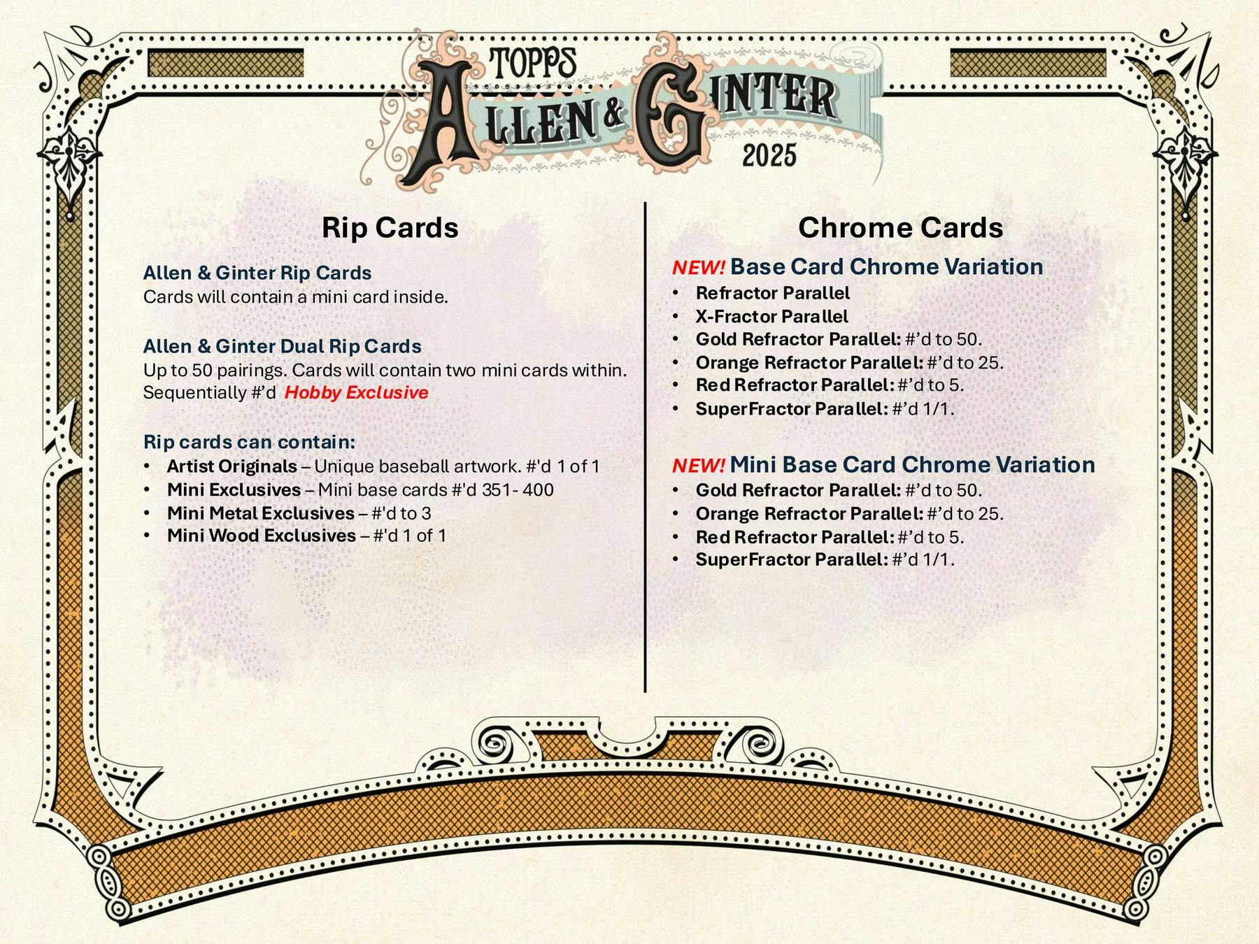 2025 Topps Allen & Ginter Baseball 8-Pack Blaster Box (12/3)