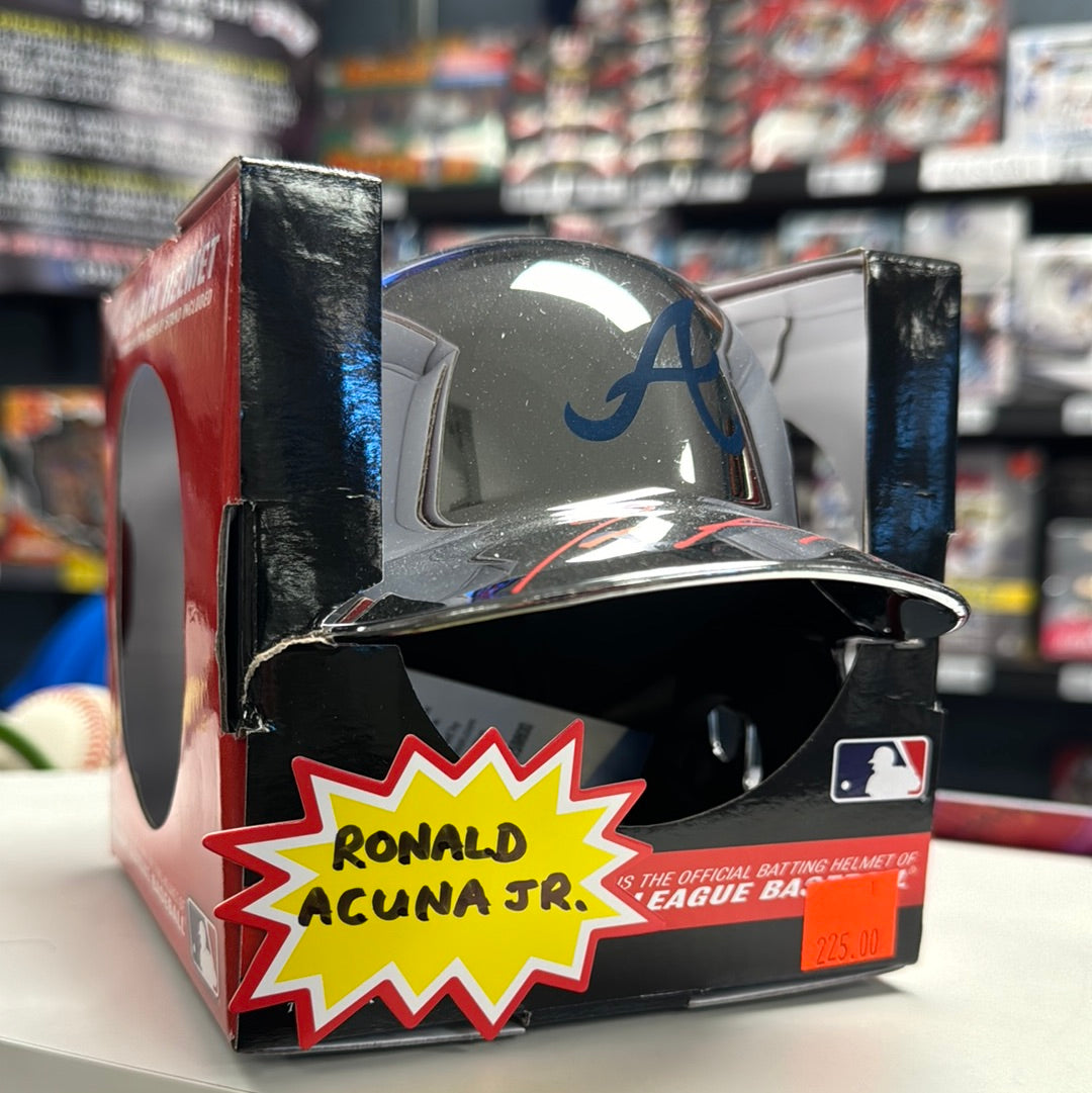 Ronald Acuña Jr. Autographed Atlanta Braves Mini Helmet w/ Beckett COA