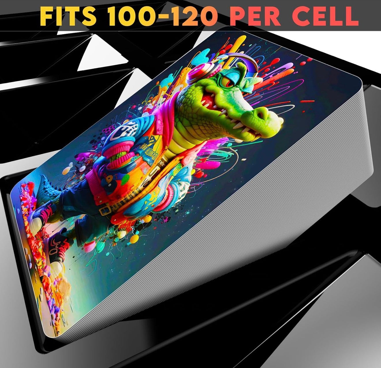 Card Sorting Tray 20”x13”x2” Stackable Trading Card Organizer 18-cell Display Case