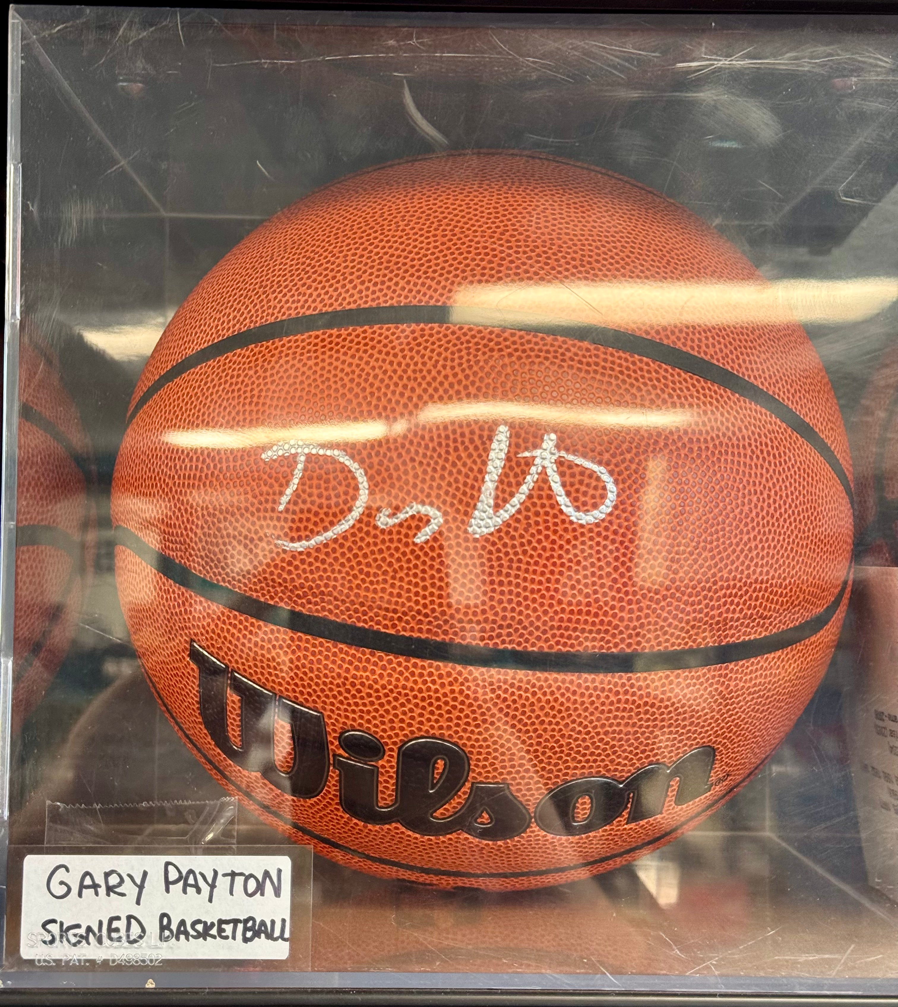 Gary Payton Seattle SuperSonics Autographed Wilson Authentic Series Indoor/Outdoor Basketball