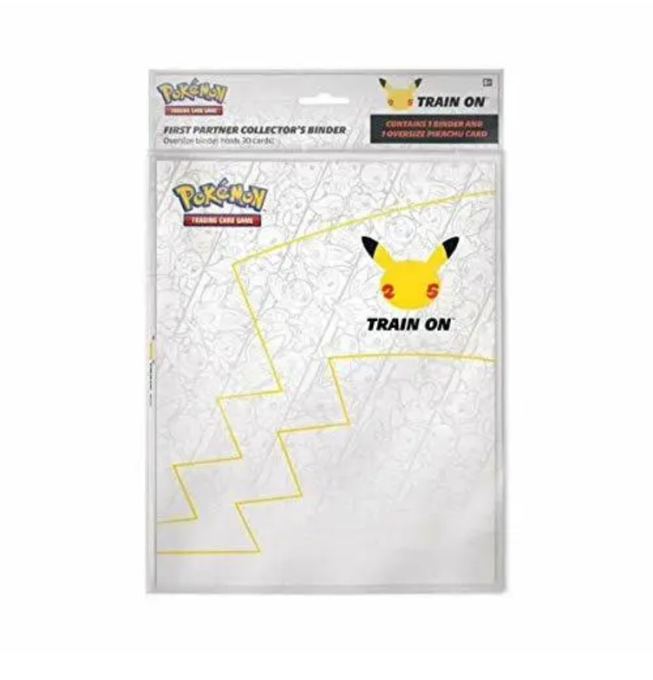 Pokémon TCG 25th Anniversary First Partner Collector's Binder with Pikachu Jumbo Card
