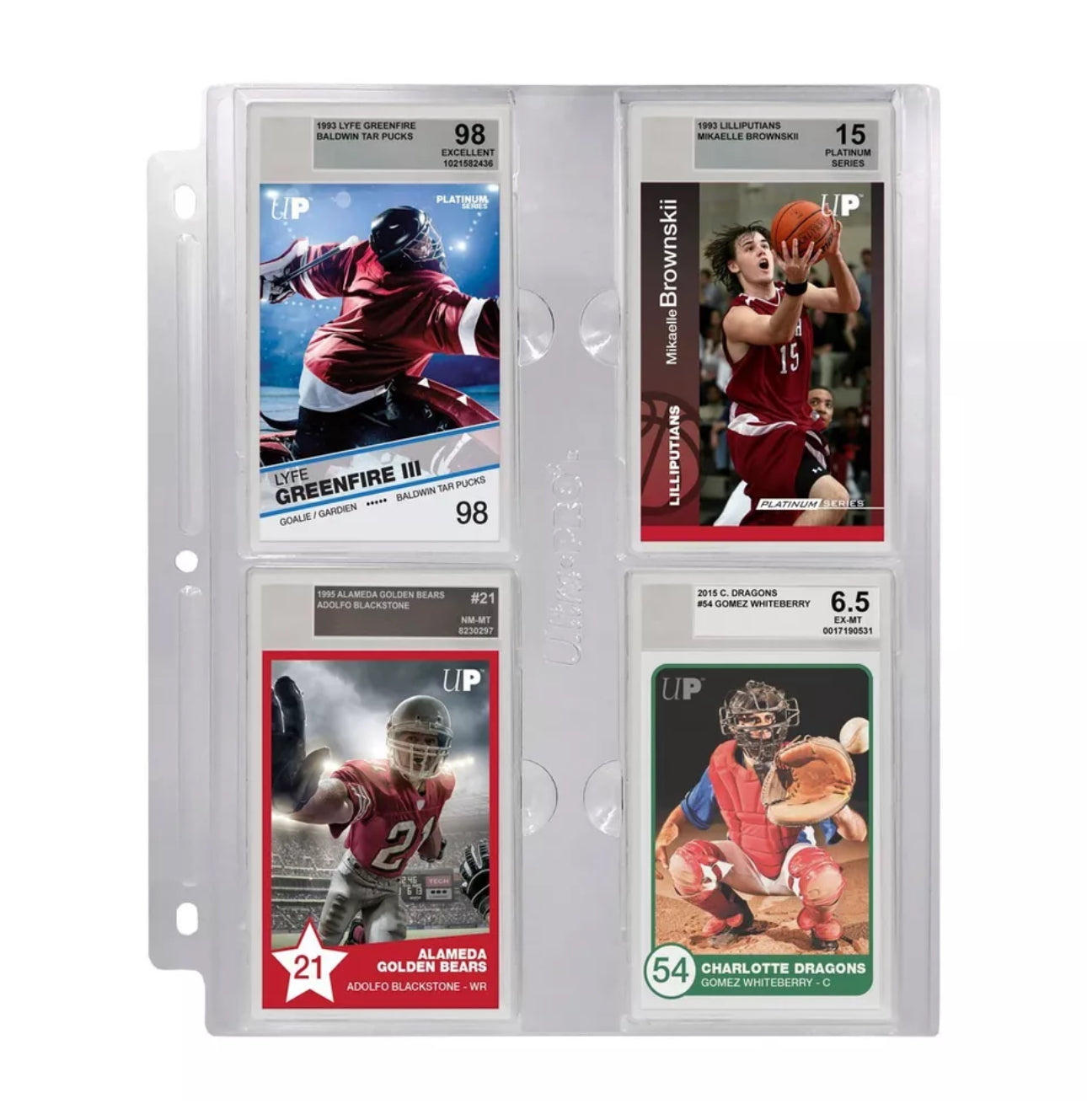 Ultra Pro Page For BGS Graded Slabs - Rigid Shell Design - Lock-In Tabs, 1 Page