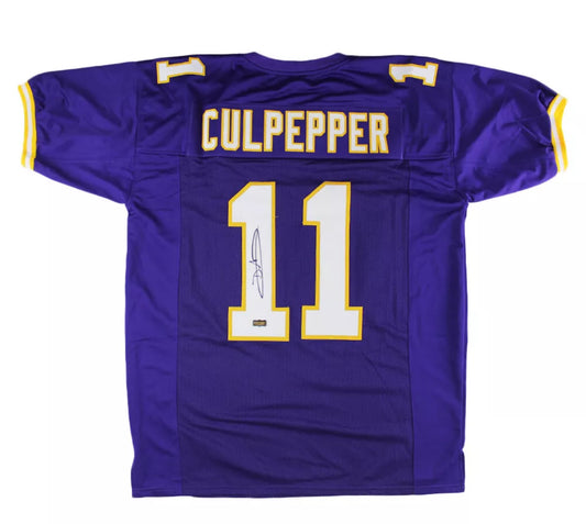 Daunte Culpepper (Minnesota Vikings #11) autographed custom purple jersey w/ TriStar COA