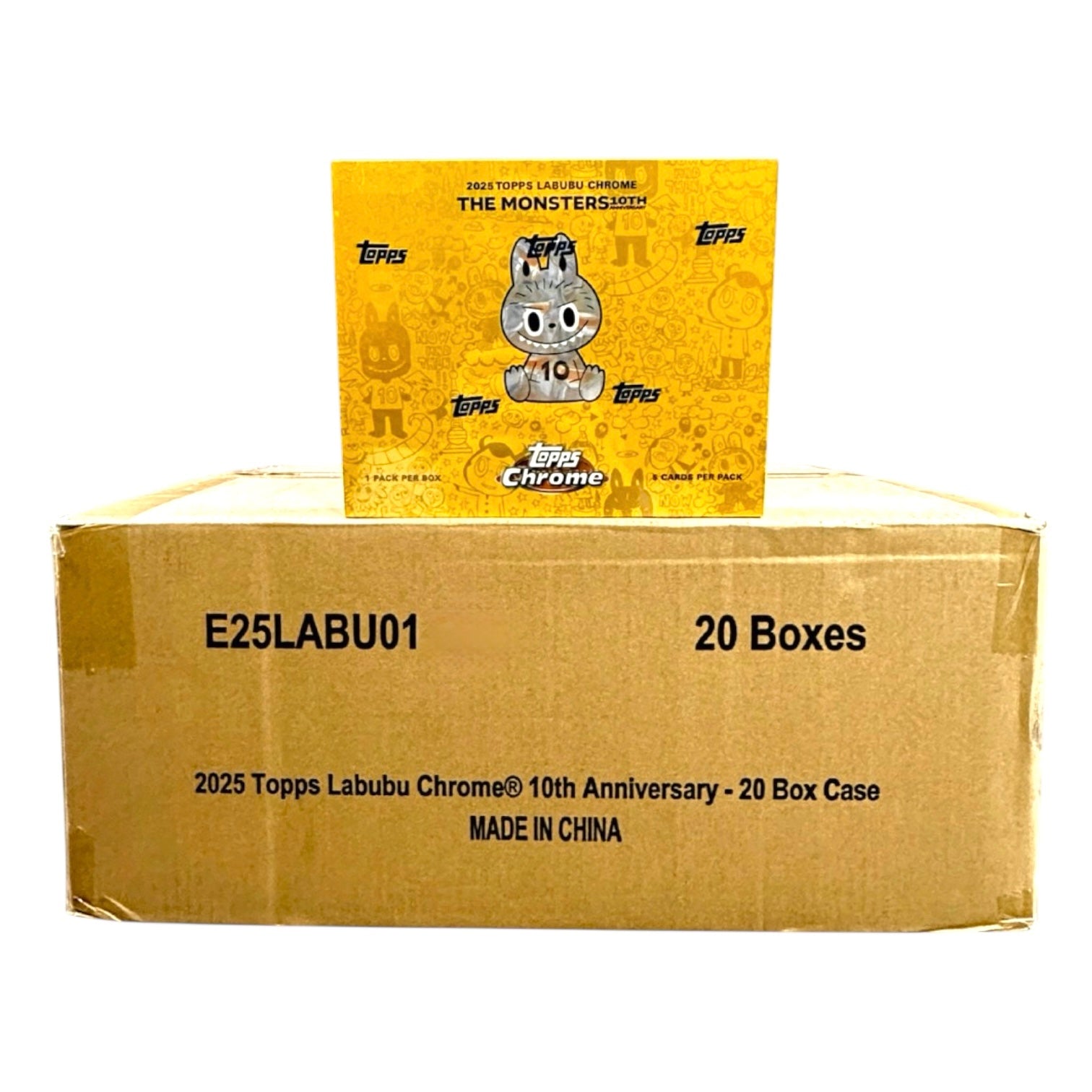 2025 Topps Chrome Labubu 10th Anniversary 20-Box Case (12/18)
