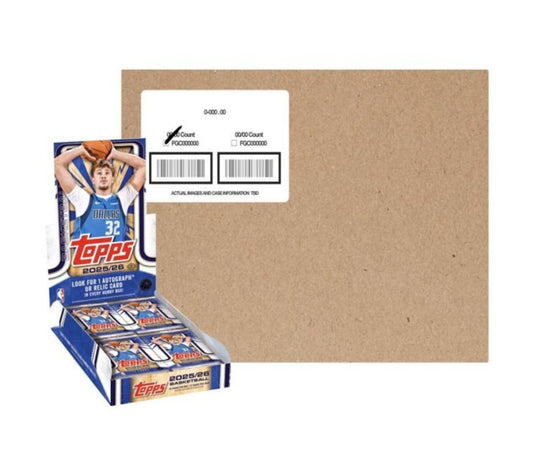 2025-26 Topps Basketball Hobby 12-Box Case (Presell 10/23)