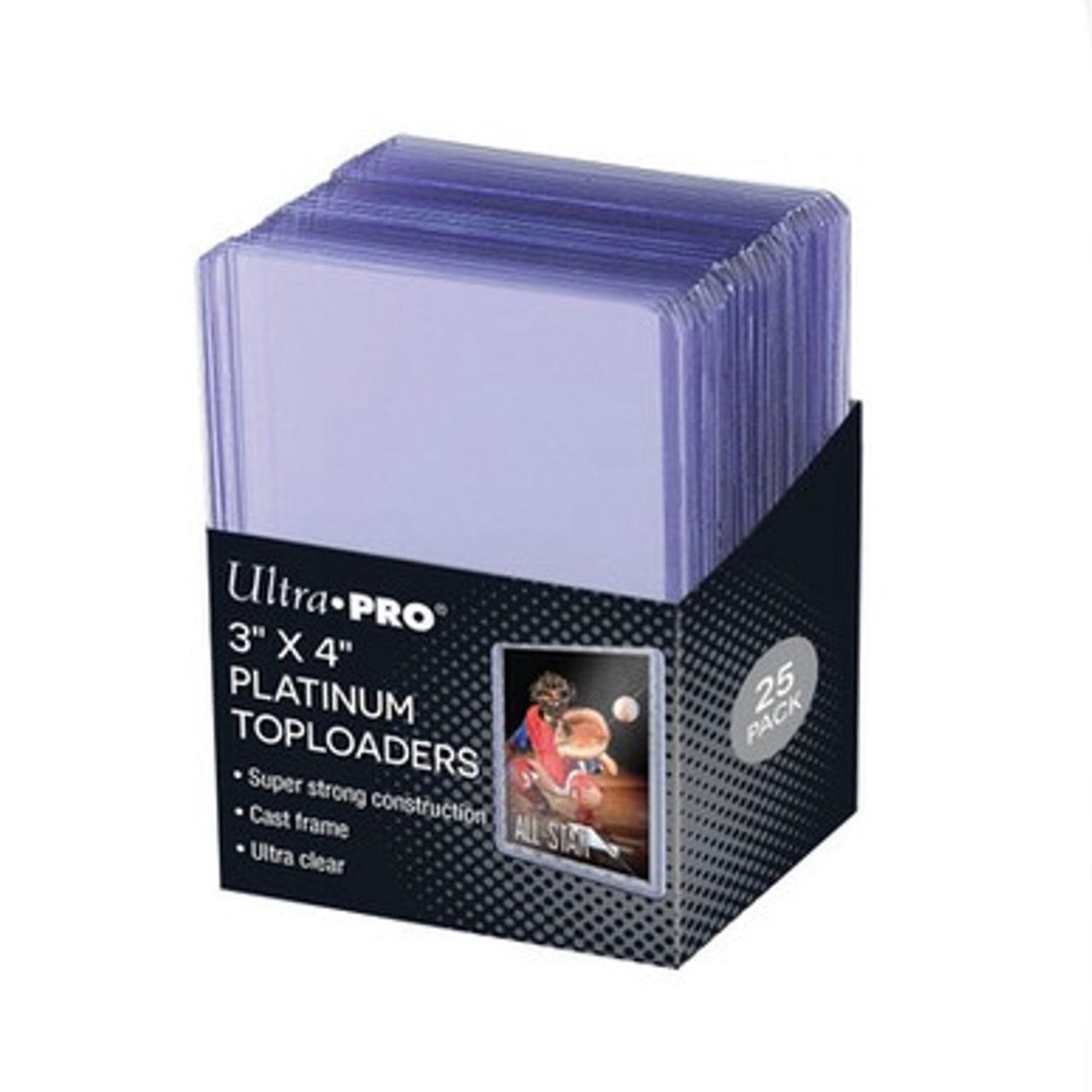 Ultra Pro 3" X 4" Ultra Clear Platinum Toploaders (25ct)