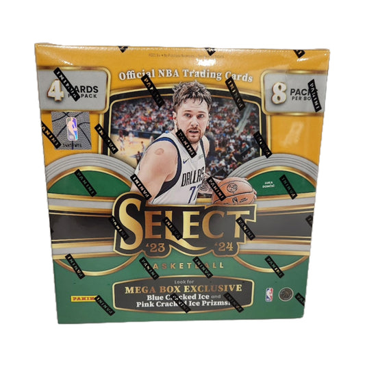 2023-24 Panini Select Basketball Mega Box (Blue & Pink Cracked Ice)