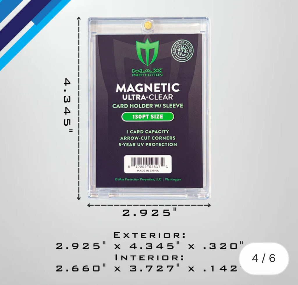 Max Pro Ultra Clear 130pt Magnetic Card Holder