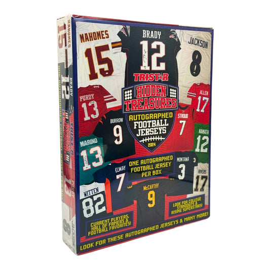 2024 TriStar Hidden Treasures Autographed Football Jersey, Hobby Box