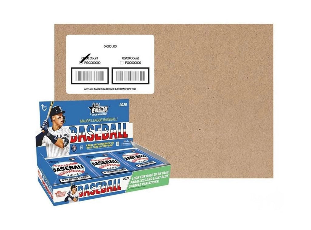 2025 Topps Heritage High Number Baseball Hobby 12-Box Case (12/17)