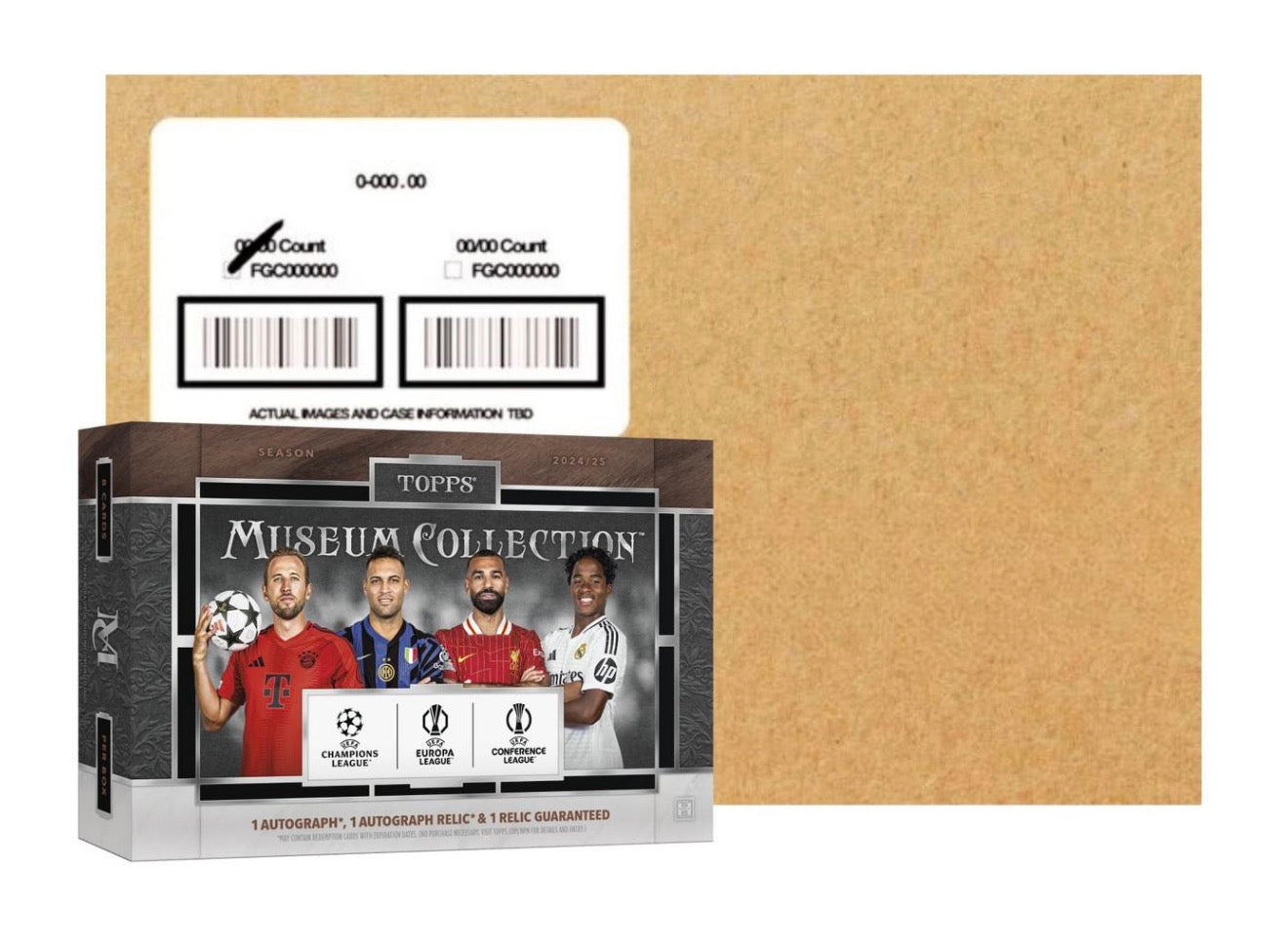 2024-25 Topps UEFA Club Competitions Museum Collection Soccer Hobby Box (12/30)