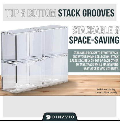 Ultra Thick Acrylic Booster Box Stackable Display Case Protector with 5x3mm Strong Magnets