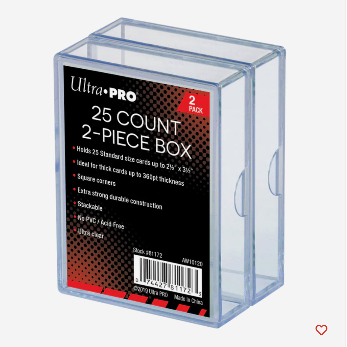 Ultra Pro 2-Piece Ultimate Collection 50 Count Card Box (One Box)