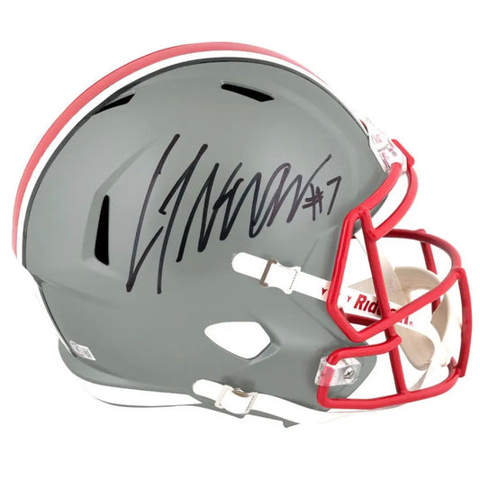 CJ Stroud (Ohio State Buckeyes) autographed signed full size football helmet w/ COA