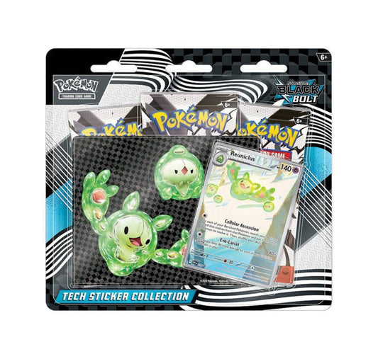 Pokemon Scarlet & Violet SV10.5 Black Bolt Tech Sticker 3-Pack Blister