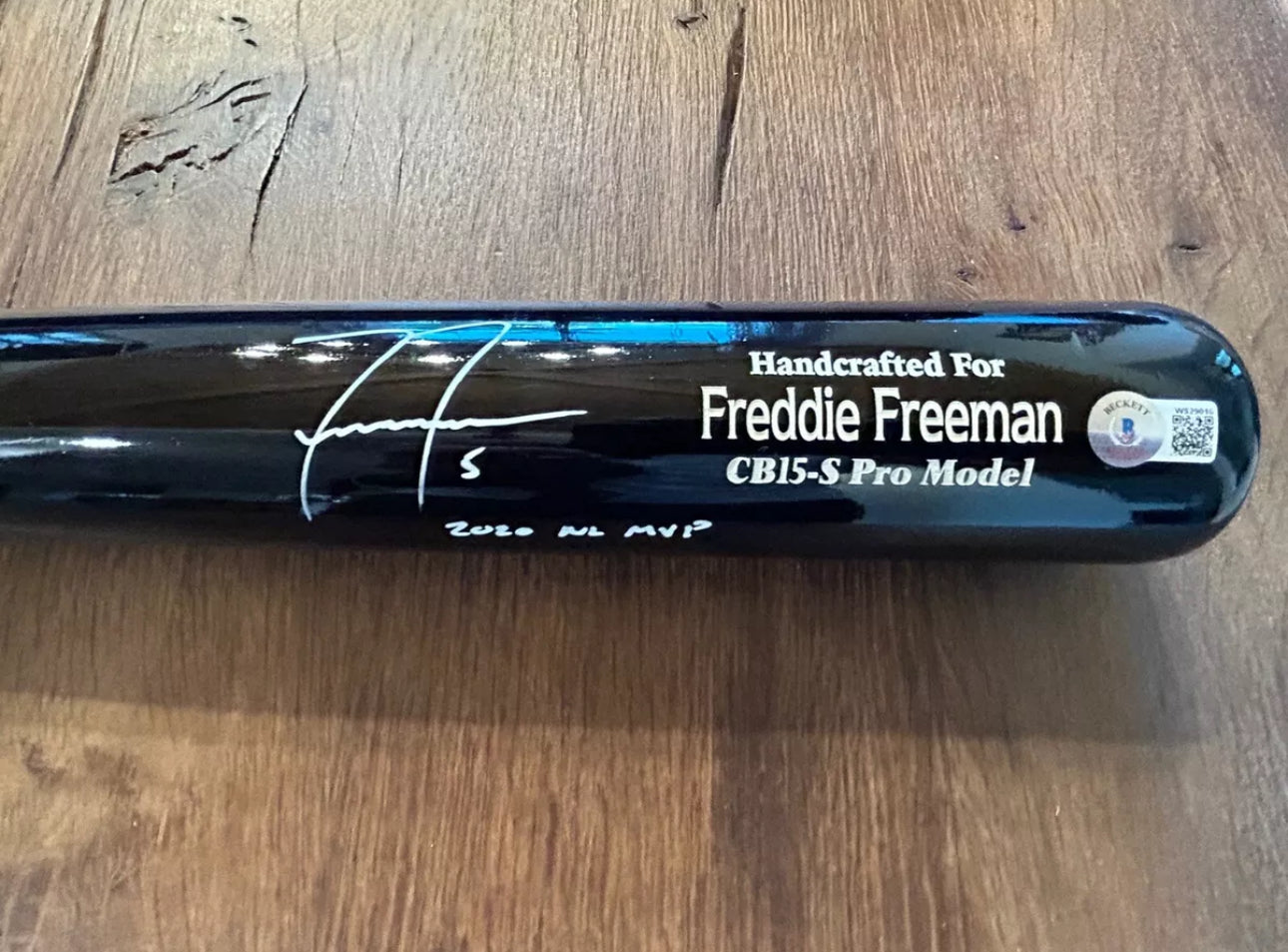 Freddie Freeman Autographed Marucci Game Model Bat