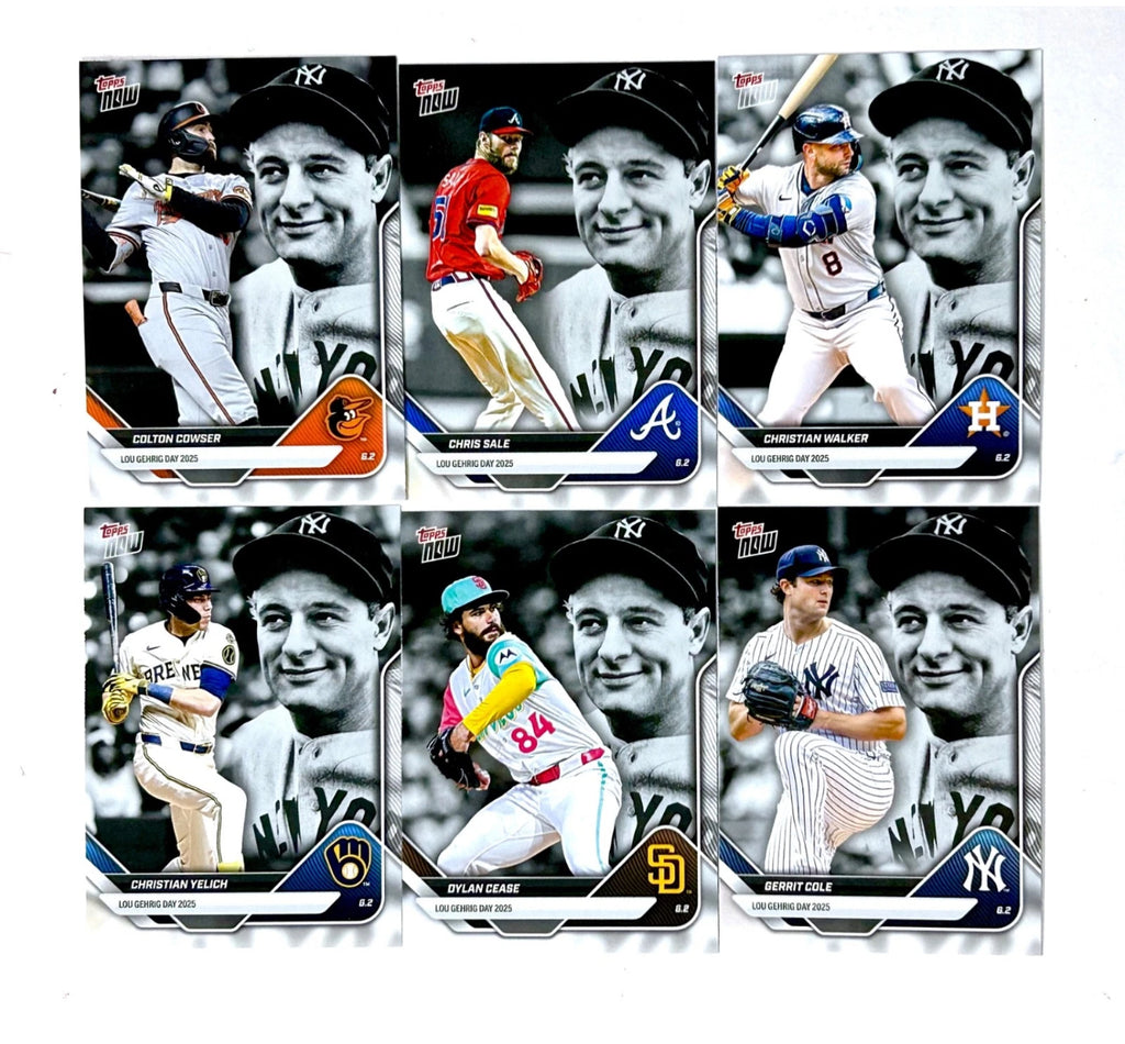2025 Topps Now Lou Gehrig Day 30-Card Complete Set (PR:4188)