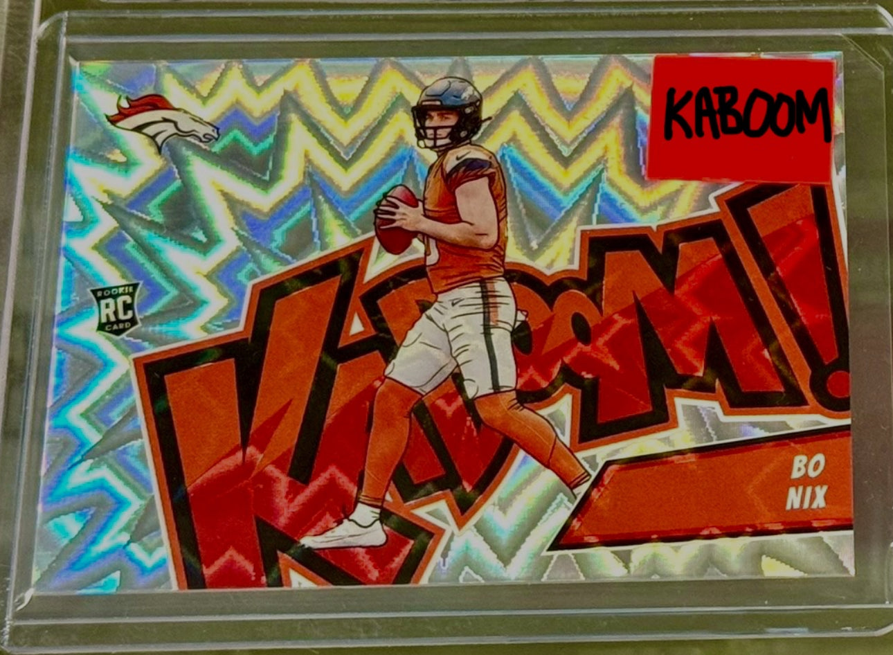 2024 Panini Absolute Football KABOOM Bo Nix #9 Horizontal (Case Hit)