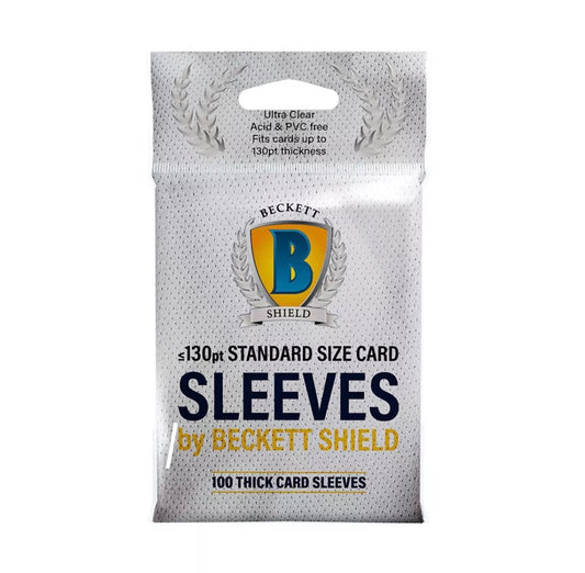 Beckett Shield Card Sleeves <= 130pt Thick, 100ct Pack