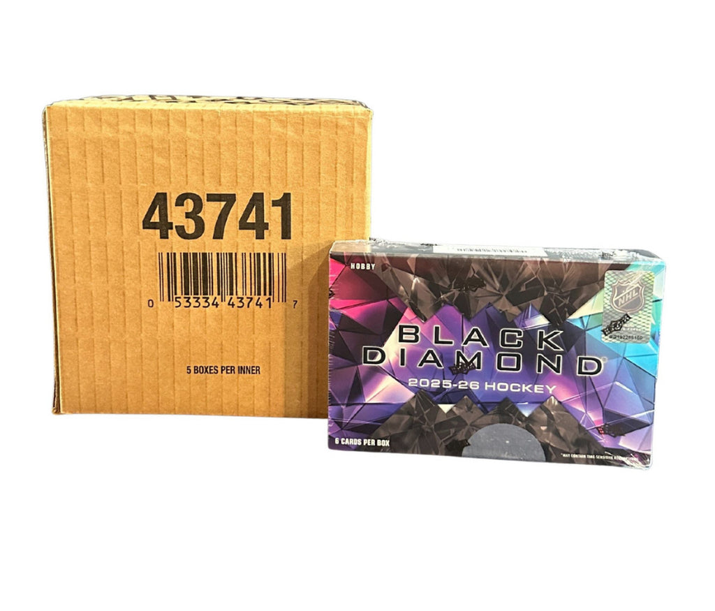 2025-26 Upper Deck Black Diamond Hockey Hobby 5-Box Case (11/19)