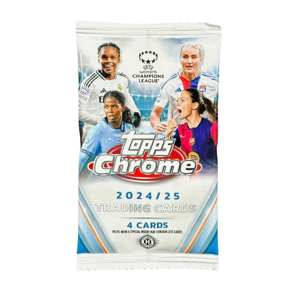 2024-25 Topps Chrome UEFA Women's Champions League Soccer Hobby Pack (1/2/26)
