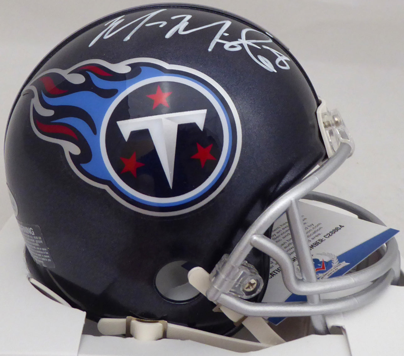 Marcus Mariota Autographed Tennessee Titans Mini Helmet BAS w/ Beckett COA